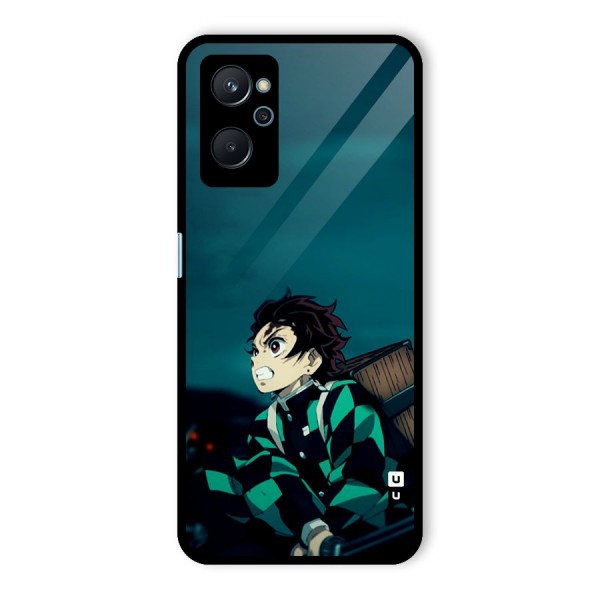 Tanjiro demon slayer Glass Back Case for Realme 9i