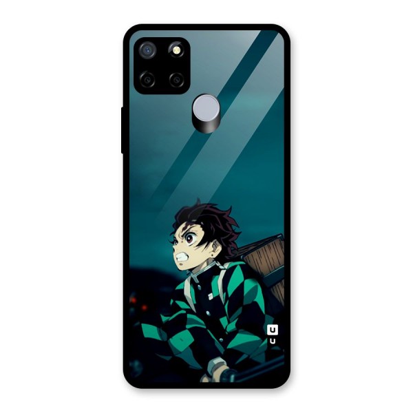 Tanjiro demon slayer Glass Back Case for Realme C15