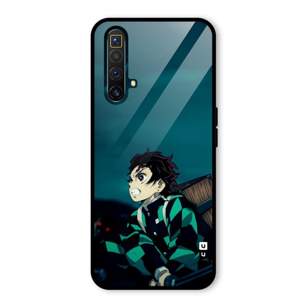 Tanjiro demon slayer Glass Back Case for Realme X3 SuperZoom