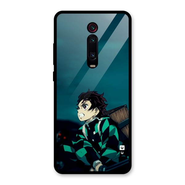 Tanjiro demon slayer Glass Back Case for Redmi K20