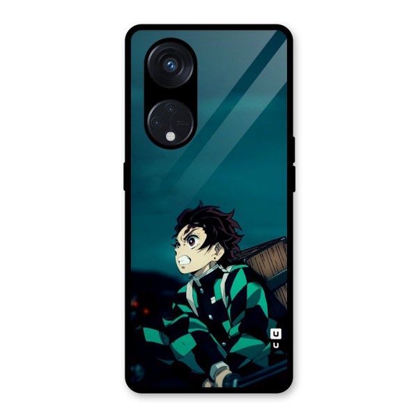 Tanjiro demon slayer Glass Back Case for Reno8 T 5G