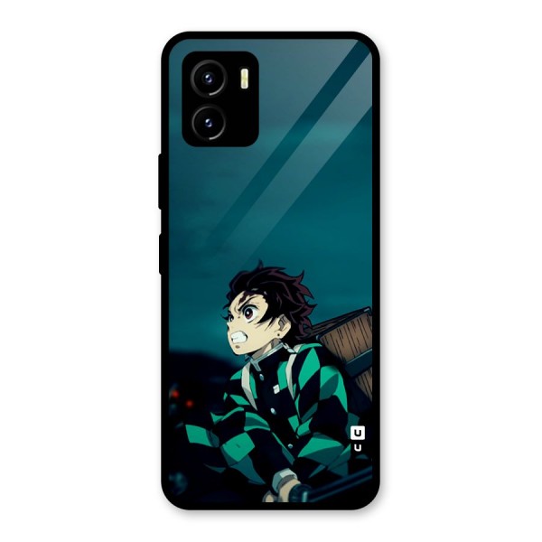 Tanjiro demon slayer Glass Back Case for Vivo Y15s