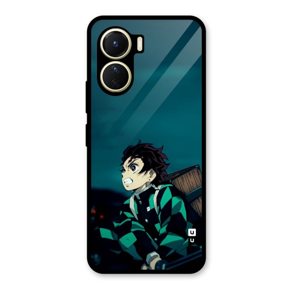 Tanjiro demon slayer Glass Back Case for Vivo Y56