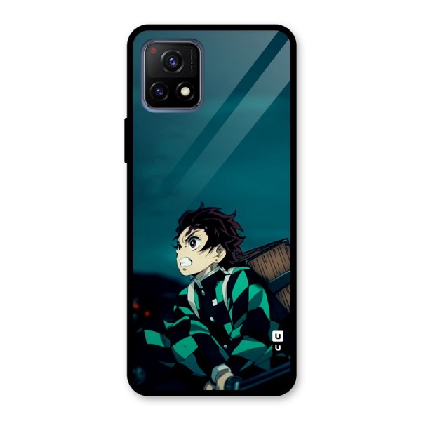 Tanjiro demon slayer Glass Back Case for Vivo Y72 5G