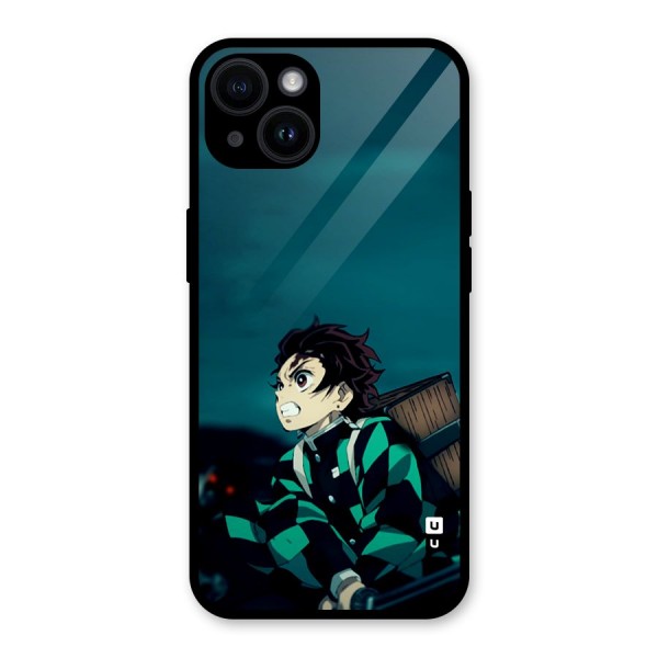 Tanjiro demon slayer Glass Back Case for iPhone 14