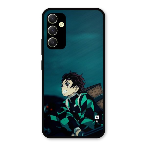 Tanjiro demon slayer Metal Back Case for Galaxy A34