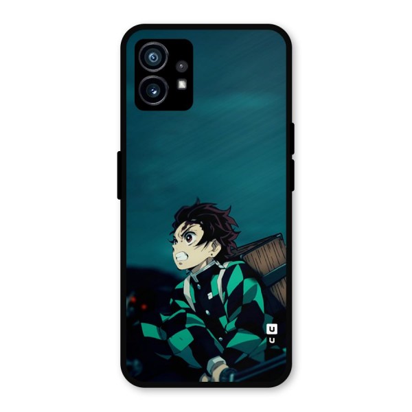 Tanjiro demon slayer Metal Back Case for Nothing Phone 1