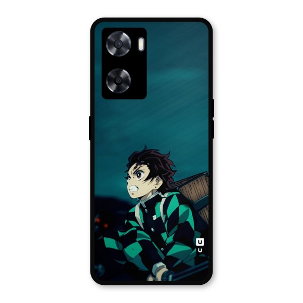 Tanjiro demon slayer Metal Back Case for Oppo A57 2022