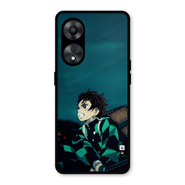 Tanjiro demon slayer Metal Back Case for Oppo A78