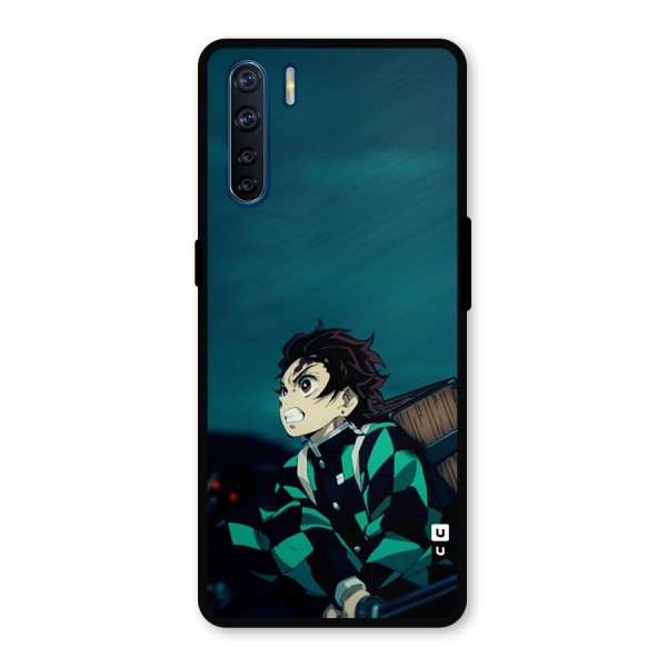 Tanjiro demon slayer Metal Back Case for Oppo F15