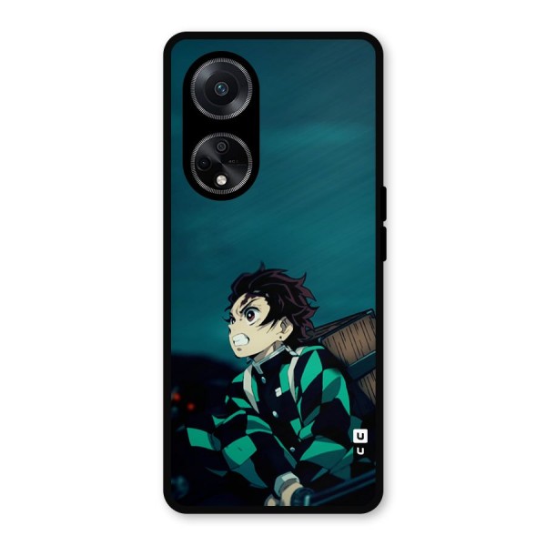 Tanjiro demon slayer Metal Back Case for Oppo F23