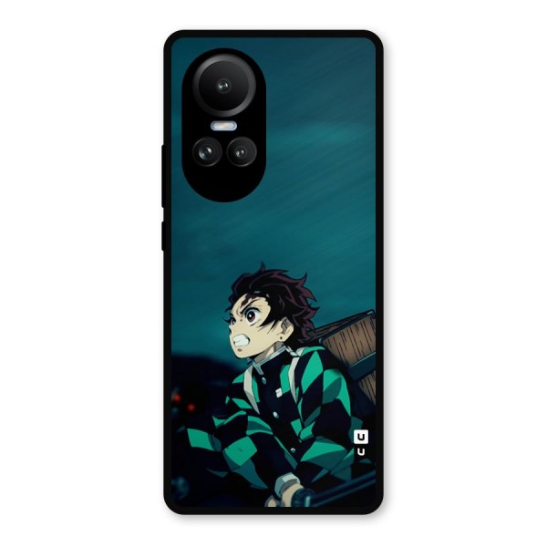 Tanjiro demon slayer Metal Back Case for Oppo Reno10