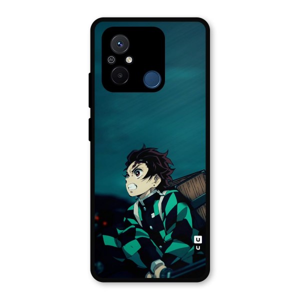 Tanjiro demon slayer Metal Back Case for Poco C55