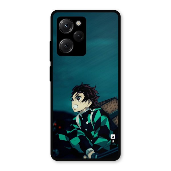 Tanjiro demon slayer Metal Back Case for Poco X5 Pro