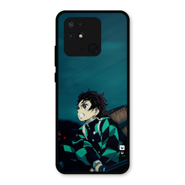 Tanjiro demon slayer Metal Back Case for Redmi 10