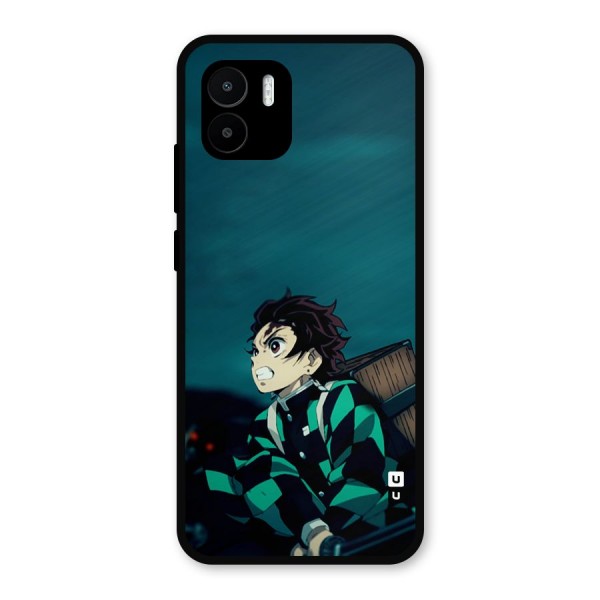 Tanjiro demon slayer Metal Back Case for Redmi A1