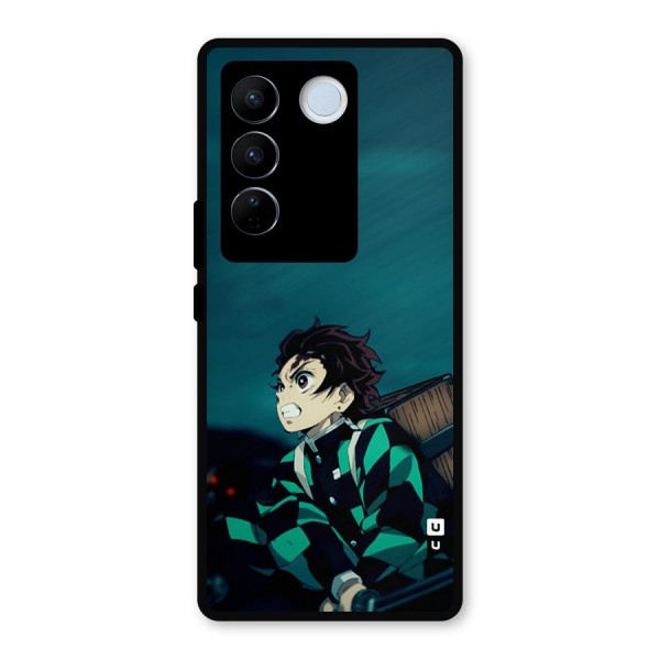 Tanjiro demon slayer Metal Back Case for Vivo V27 Pro