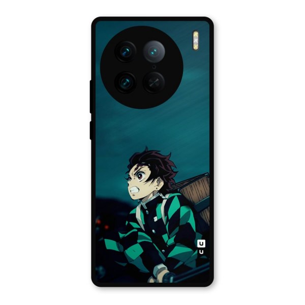 Tanjiro demon slayer Metal Back Case for Vivo X90 Pro