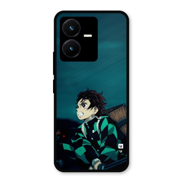 Tanjiro demon slayer Metal Back Case for Vivo Y22s