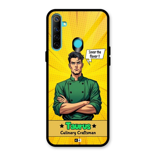 Taurus Craft Glass Back Case for Realme 5