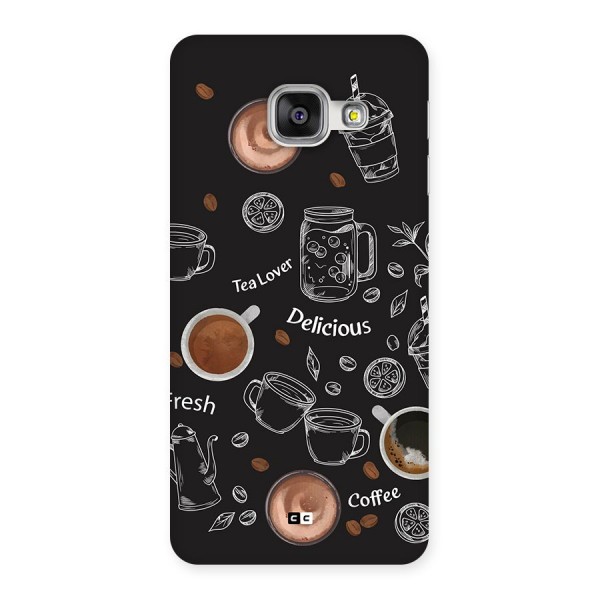 Tea And Coffee Mixture Back Case for Galaxy A3 (2016)