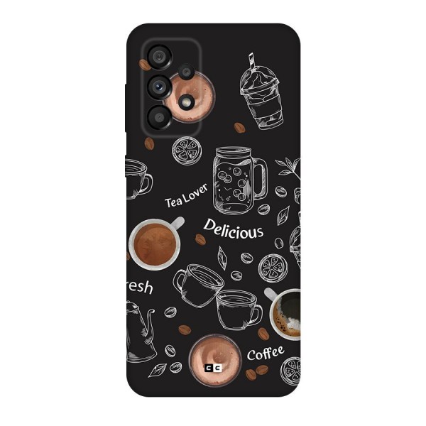 Tea And Coffee Mixture Back Case for Galaxy A73 5G