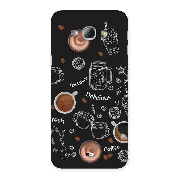 Tea And Coffee Mixture Back Case for Galaxy A8