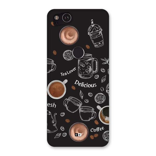 Tea And Coffee Mixture Back Case for Google Pixel 2