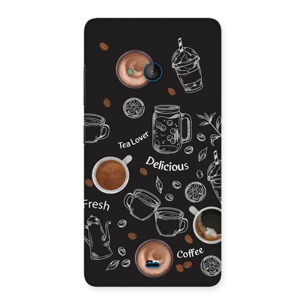 Tea And Coffee Mixture Back Case for Lumia 540