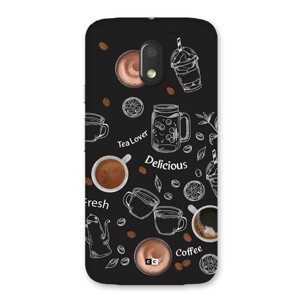 Tea And Coffee Mixture Back Case for Moto E3 Power