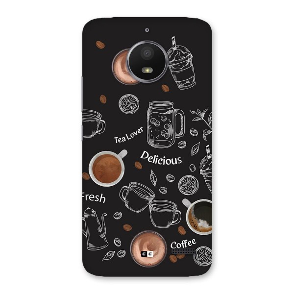 Tea And Coffee Mixture Back Case for Moto E4