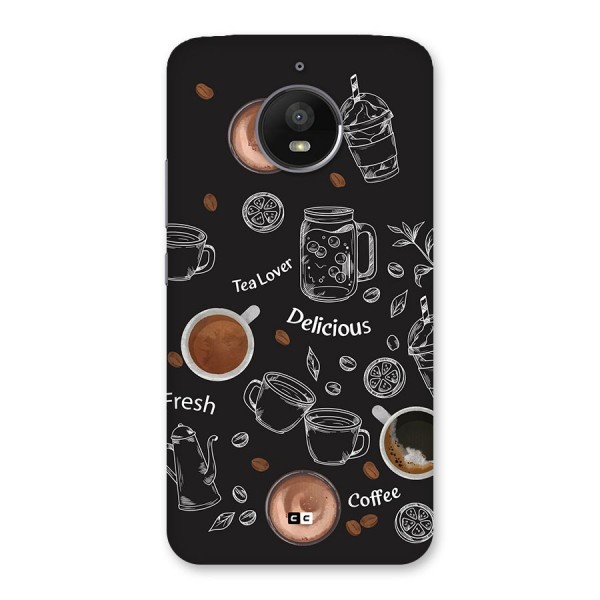 Tea And Coffee Mixture Back Case for Moto E4 Plus