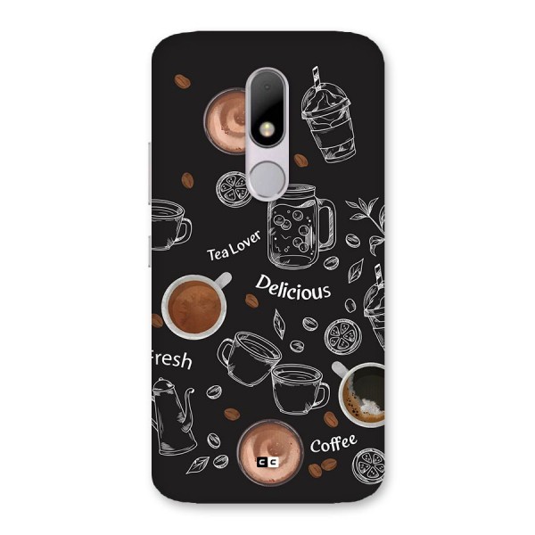 Tea And Coffee Mixture Back Case for Moto M