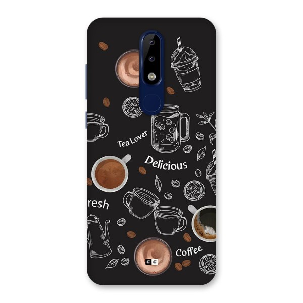 Tea And Coffee Mixture Back Case for Nokia 5.1 Plus