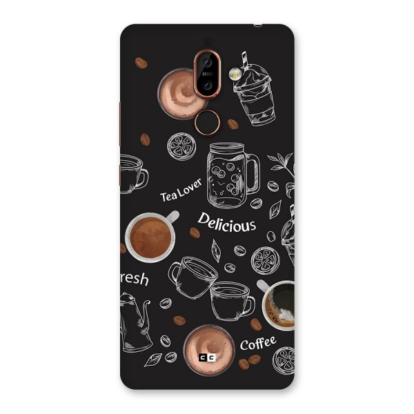 Tea And Coffee Mixture Back Case for Nokia 7 Plus