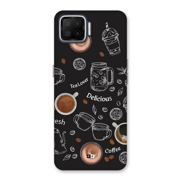 Tea And Coffee Mixture Back Case for Oppo F17