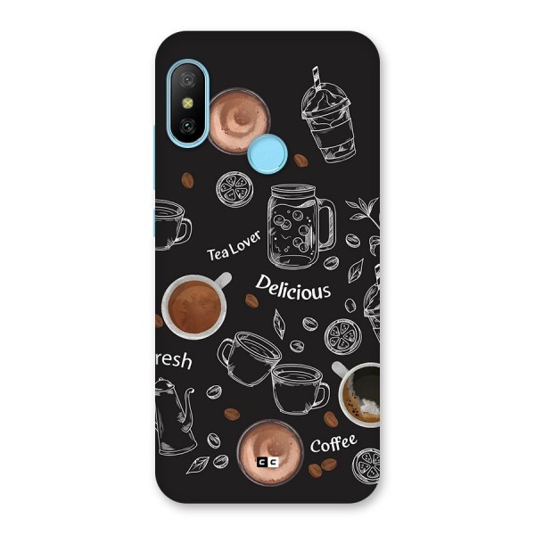 Tea And Coffee Mixture Back Case for Redmi 6 Pro