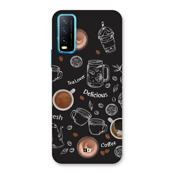 Tea And Coffee Mixture Back Case for Vivo Y12s