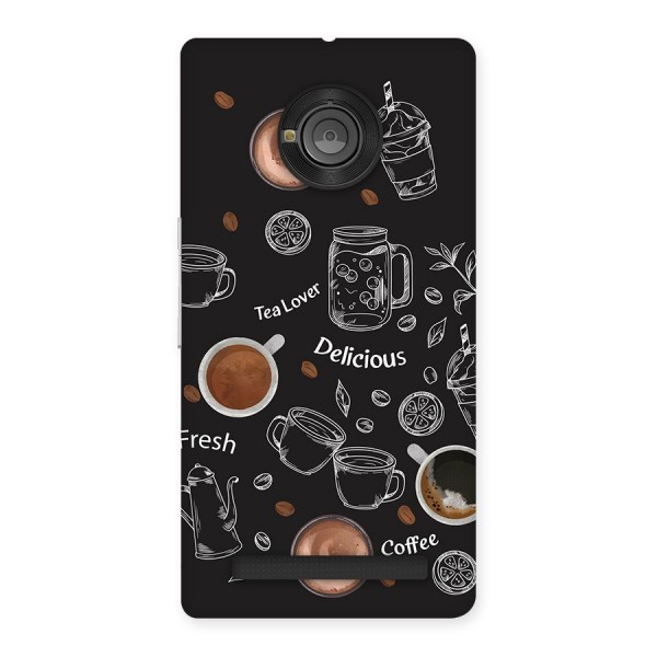 Tea And Coffee Mixture Back Case for Yuphoria