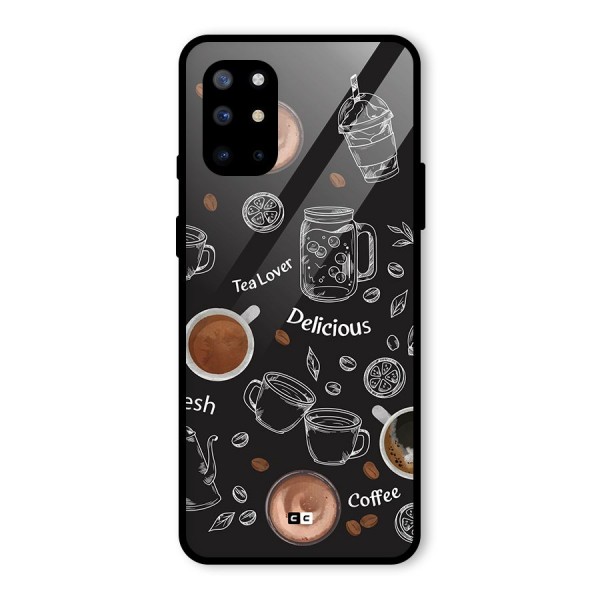 Tea And Coffee Mixture Glass Back Case for OnePlus 8T