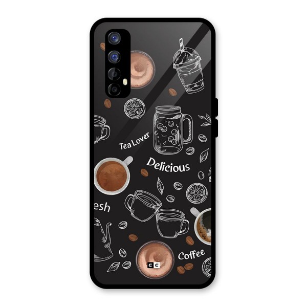 Tea And Coffee Mixture Glass Back Case for Realme 7