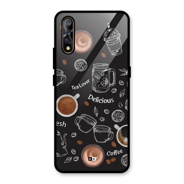 Tea And Coffee Mixture Glass Back Case for Vivo Z1x