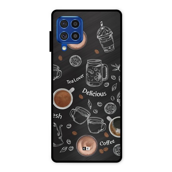 Tea And Coffee Mixture Metal Back Case for Galaxy F62