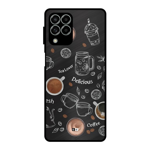 Tea And Coffee Mixture Metal Back Case for Galaxy M33