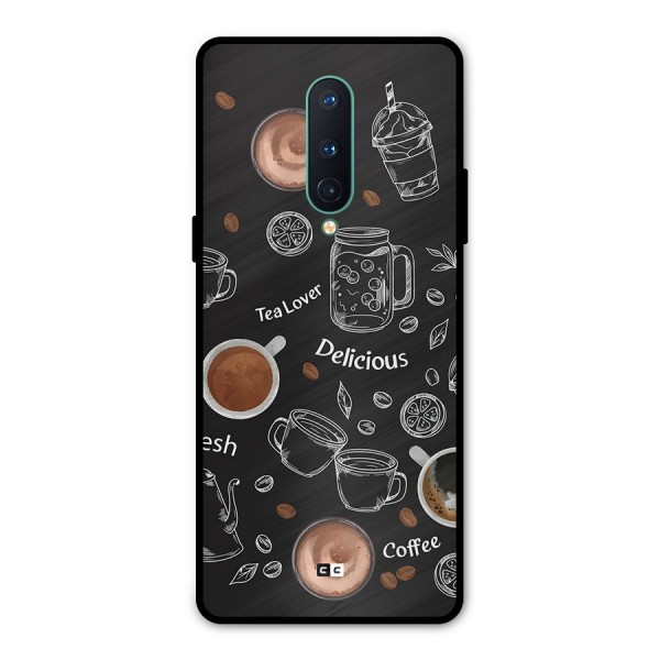 Tea And Coffee Mixture Metal Back Case for OnePlus 8