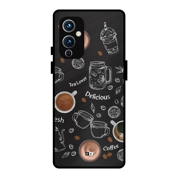 Tea And Coffee Mixture Metal Back Case for OnePlus 9