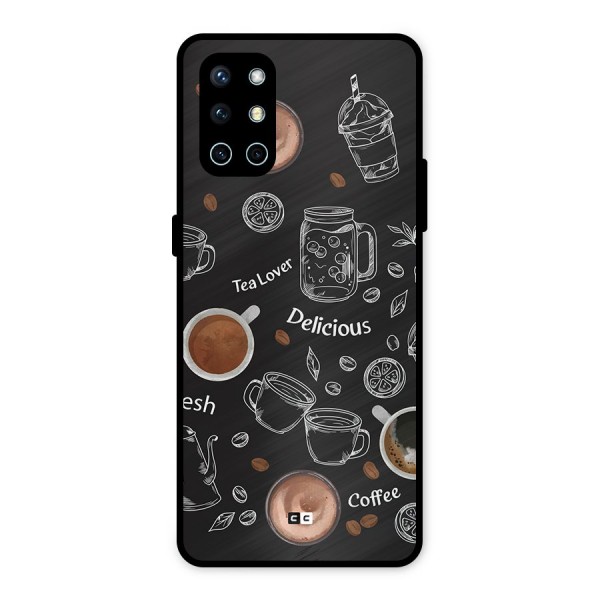 Tea And Coffee Mixture Metal Back Case for OnePlus 9R