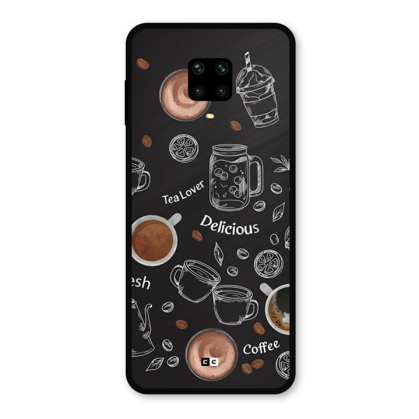 Tea And Coffee Mixture Metal Back Case for Poco M2