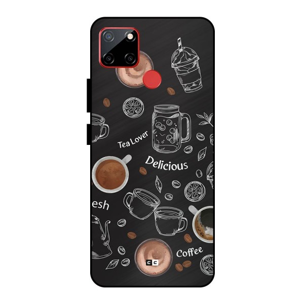 Tea And Coffee Mixture Metal Back Case for Realme C12