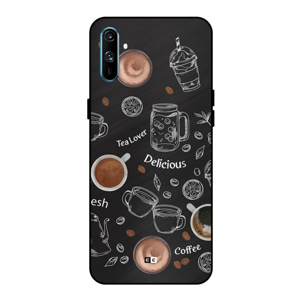 Tea And Coffee Mixture Metal Back Case for Realme C3